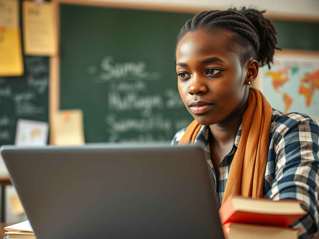 Étudiante africaine